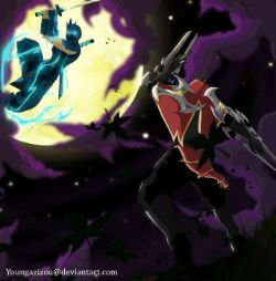 Zed Vs Shen by youngazizou HD Wallpaper Fan Art Artwork League of Legends lol