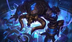 Hextech Alistar Splash Art HD 4k 6k Wallpaper Background Official Art Artwork League of Legends lol