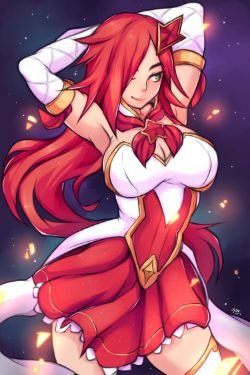 Star Guardian Miss Fortune by 5-ish HD Wallpaper Background Fan Art Artwork League of Legends lol