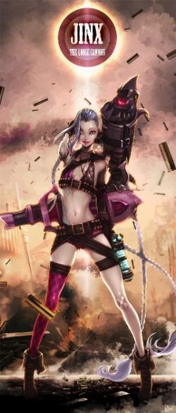 Jinx by Duto HD Wallpaper Fan Art Artwork League of Legends lol