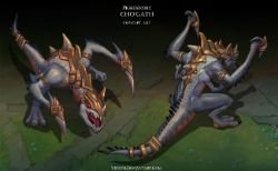 Prehistoric Cho'Gath Concept by Yideth League of Legends Artwork Wallpaper lol (2)