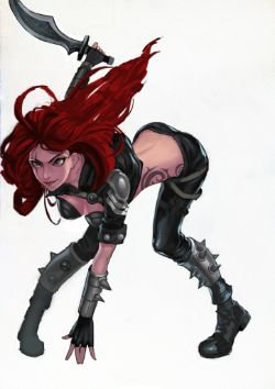 Katarina by ropeplay HD Wallpaper Fan Art Artwork League of Legends lol (2)
