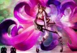 Ahri by 風の行者 League of Legends Artwork Wallpaper lol Fan Art