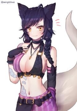 Ahri Jinx by Dohwa League of Legends Artwork Wallpaper lol Fan Art