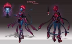 Evelynn Redesign by goldentigers HD Wallpaper Fan Art Artwork League of Legends lol