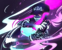 K/DA Akali by Antromis HD Wallpaper Background Fan Art Artwork League of Legends lol