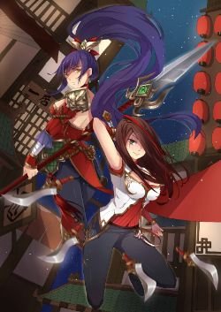 Warring Kingdoms Katarina & Nidalee by 比格星 HD Wallpaper Fan Art Artwork League of Legends lol