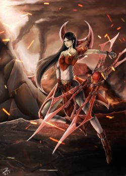 Irelia by 董小轩 HD Wallpaper Background Fan Art Artwork League of Legends lol