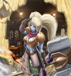 Poppy by dukimist800323 HD Wallpaper Fan Artwork League of Legends lol