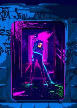 K/DA Akali by BerryVerrine HD Wallpaper Background Fan Art Artwork League of Legends lol