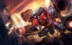 Battlecast Prime Cho'Gath Splash Art 4k HD Wallpaper Official Artwork League of Legends lol