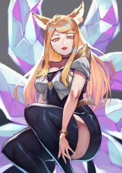 K/DA Ahri by cinko-draw HD Wallpaper Background Fan Art Artwork League of Legends lol