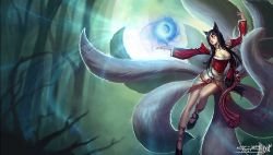 Classic Ahri Splash Art Old League of Legends Artwork Wallpaper lol