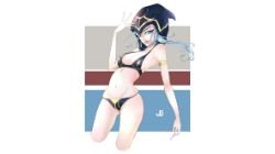 Pool Party Ashe, Bikini by JELLYEMILY HD Wallpaper Fan Art Artwork League of Legends lol (2)