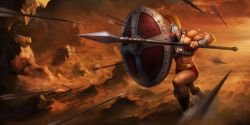 Ruthless Pantheon Splash Art HD 4k Wallpaper Background Official Art Artwork League of Legends lol