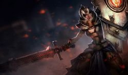 Defender Leona Splash Art League of Legends Artwork Wallpaper lol