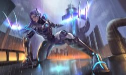 Pulsefire Irelia by Zed_楚启泽 HD Wallpaper Background Fan Art Artwork League of Legends lol