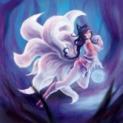 Ahri by tinymattt HD 4k Wallpaper Background Fan Art Artwork League of Legends lol