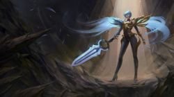 Dawnbringer Riven by ChubyMi HD Wallpaper Background Fan Art Artwork League of Legends lol