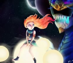 Zoe & Aurelion Sol by usagipyon19 HD Wallpaper Background Fan Art Artwork League of Legends lol