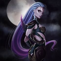 Dark Valkyrie Diana by Churail HD Wallpaper Fan Art Artwork League of Legends lol