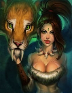Sexy Nidalee by Enchantress-LeLe HD Wallpaper Fan Artwork League of Legends lol