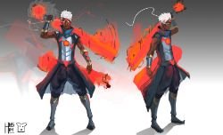 Forsaken Ekko (Skin Concept) by BlandStuffTastesNice HD 4k Wallpaper Fan Art Artwork League of Legends lol