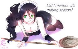 French Maid Nidalee by 雷恩Rennes HD Wallpaper Fan Artwork League of Legends lol