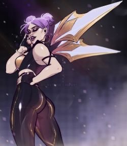 K/DA Kai'Sa by EriFab HD Wallpaper Background Fan Art Artwork League of Legends lol