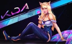 K/DA Ahri by jamsendeguzman HD 4k Wallpaper Background Fan Art Artwork League of Legends lol