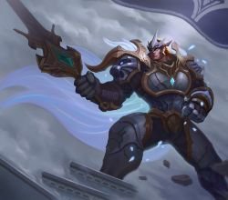 God-King Garen by viridai HD Wallpaper Background Fan Art Artwork League of Legends lol