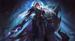 Lunar Eclipse Leona Splash Art HD 4k Wallpaper Background Official Art Artwork League of Legends lol