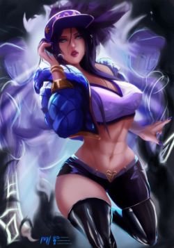 K/DA Akali by MiraiHikariAr HD 4k Wallpaper Background Fan Art Artwork League of Legends lol