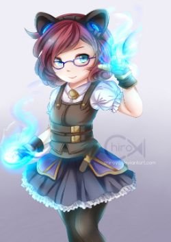Hextech Annie by ちろよ League of Legends Artwork Wallpaper lol Fan Art
