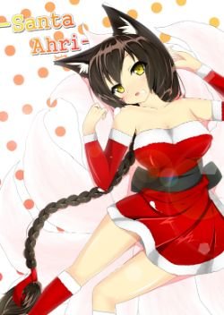 Christmas Ahri by freesha@k League of Legends Artwork Wallpaper lol Fan Art