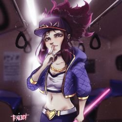 K/DA Akali by Trail Bot (2) HD Wallpaper Background Fan Art Artwork League of Legends lol
