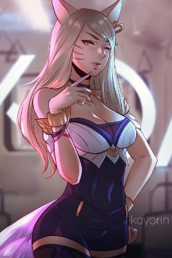 K/DA Ahri by koyorin HD Wallpaper Background Fan Art Artwork League of Legends lol