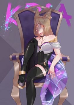 K/DA Ahri by Sugarsita HD Wallpaper Background Fan Art Artwork League of Legends lol