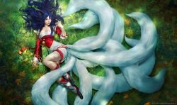Ahri by alexnegrea League of Legends Artwork Wallpaper lol
