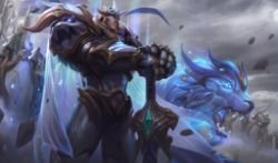 God-King Garen Splash Art HD 4k Wallpaper Background Official Art Artwork League of Legends lol (3)