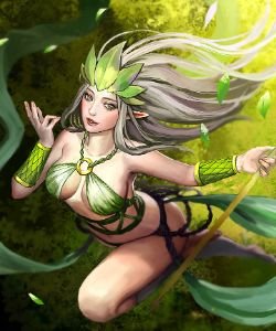 Elf Janna (Elderwood) by chalii HD Wallpaper Fan Art Artwork League of Legends lol