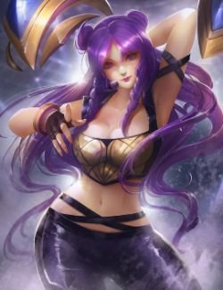 K/DA Kai'Sa by 風の行者 HD Wallpaper Background Fan Art Artwork League of Legends lol