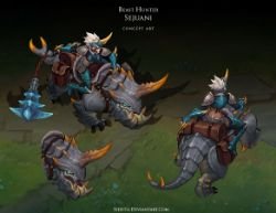 Beast Hunter Sejuani Concept by Yideth League of Legends Artwork Wallpaper lol (2)