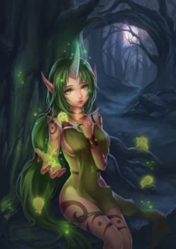 Dryad Soraka by 夜殇丶Ys HD Wallpaper Background Fan Art Artwork League of Legends lol