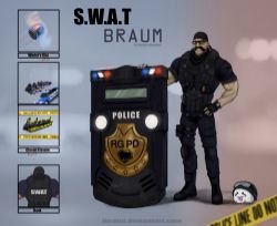 SWAT Braum by iBralui HD Wallpaper Artwork Fan Art League of Legends lol
