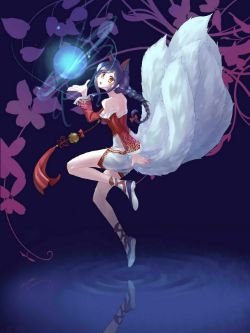 Ahri by ww90055 League of Legends Artwork HD Wallpaper lol Fan ArtFan Art Artwork