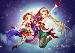 Christmas Zoe & Ambitious Elf Jinx by 软桃_ HD Wallpaper Background Fan Art Artwork League of Legends lol