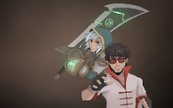Lee Sin & Riven by ffSade HD Wallpaper Fan Art Artwork League of Legends lol