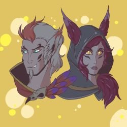 Xayah & Rakan by KamikazeWarBat HD Wallpaper Fan Art Artwork League of Legends lol