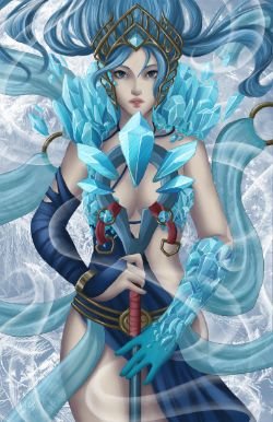 Frost Queen Janna by SaintPrecious HD Wallpaper Fan Art Artwork League of Legends lol